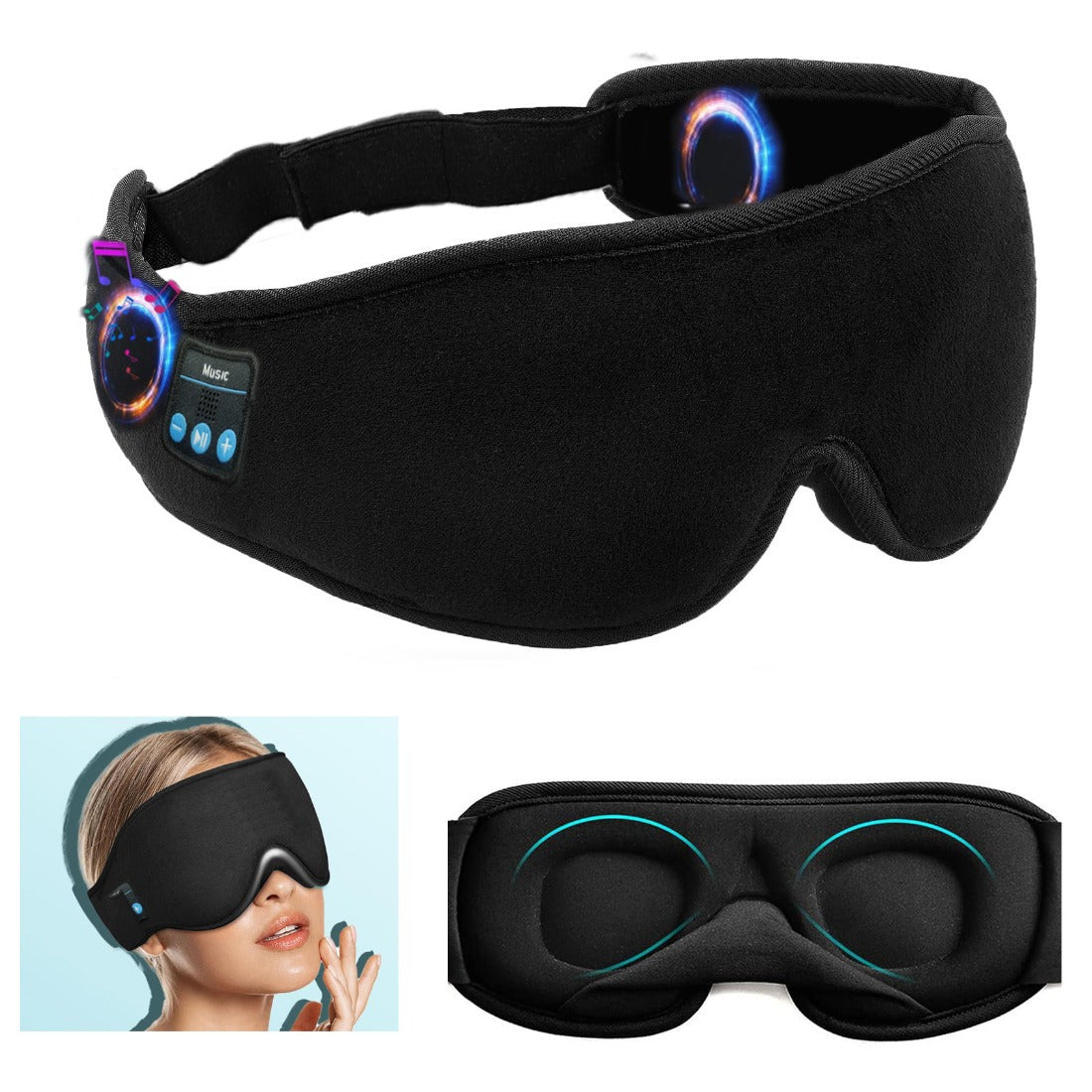 Bluetooth Schlafmaske mit Kopfhörern – Musik und Komfort für entspannten Schlaf