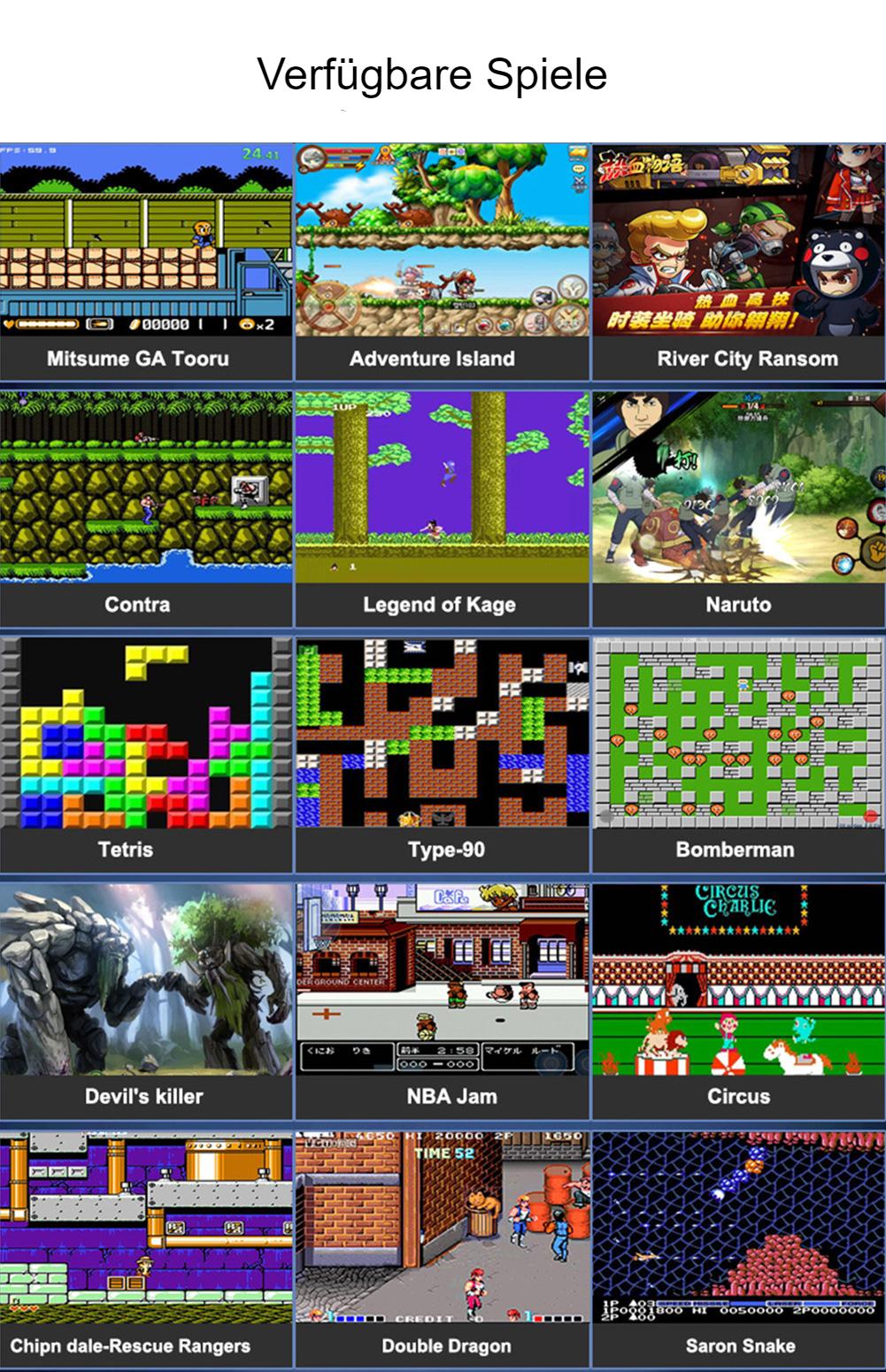 Retro Konsole im Gameboy-Stil mit 500 Spielen – Ausgefallenes Geschenk für 10-jährige Jungs