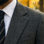 Men’s Tailored Three-Piece Tweed Tuxedo | Classic Fit for Weddings, Formal Events & Black-Tie Dinners