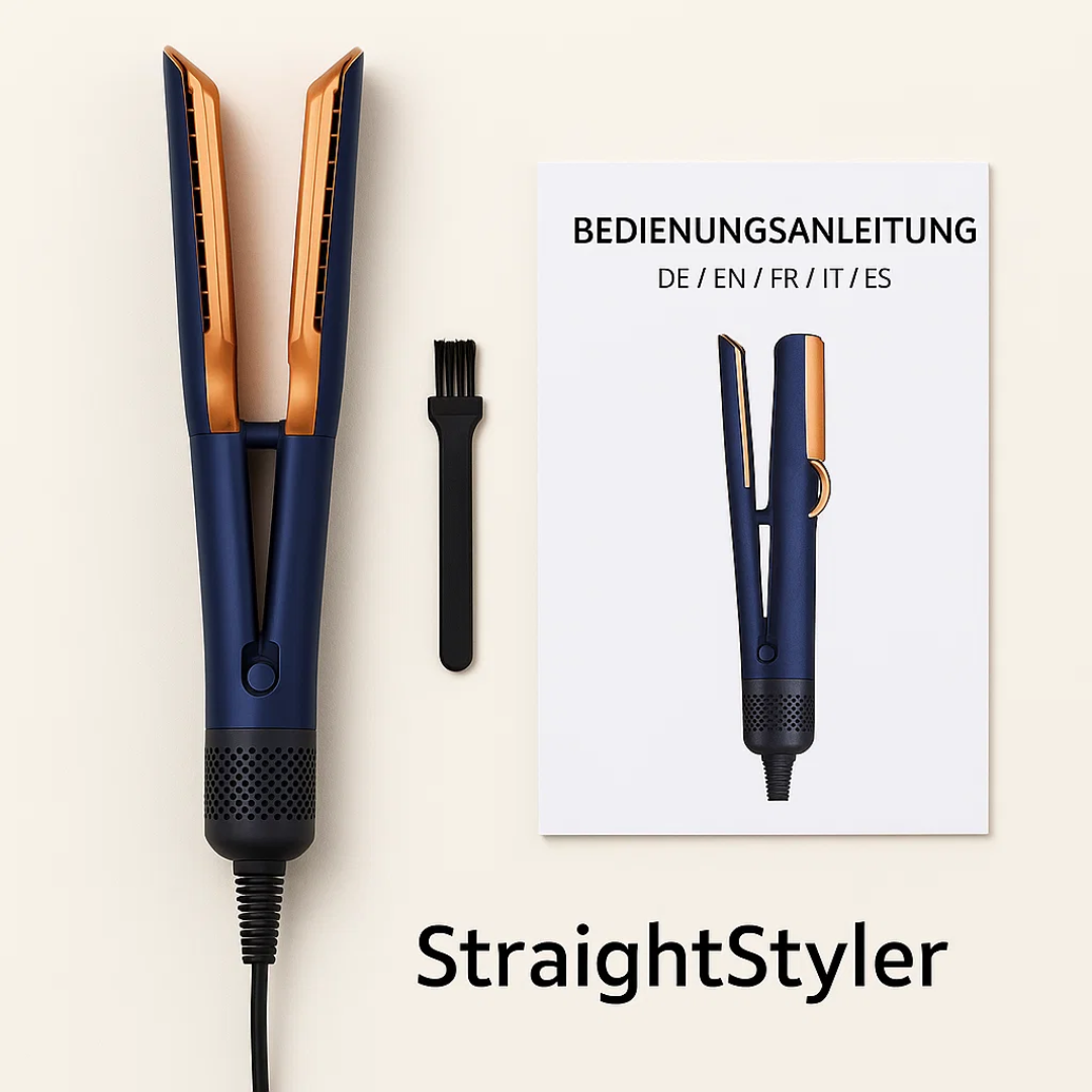 2-in-1 Föhn Glätteisen – Air Straight Dupe für glattes Haar und einfaches Styling