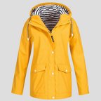 Women’s Waterproof & Windproof Hooded Jacket | Lightweight, Adjustable Fit & Ideal for Spring, Autumn & Mild Winter Weather