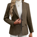 Tweed Blazer For Women - Winter Blazer