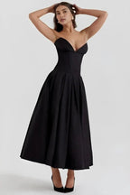 Strapless Midi Dress