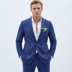 Men’s Tailored Two-Piece Linen Suit