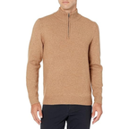 Mens Half Zip Sweater - V-Neck Knit | Smart Casual Lightweight Jumper