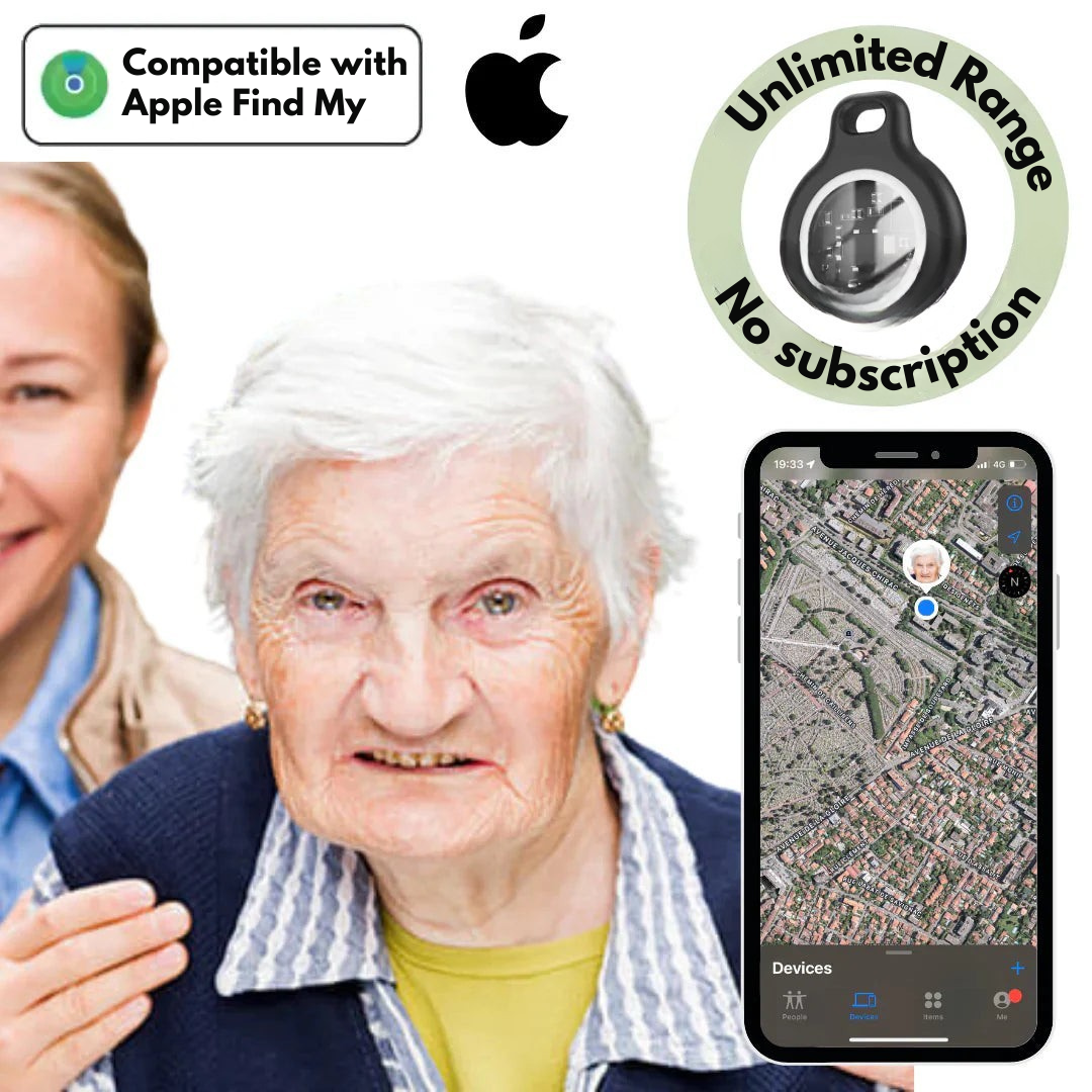 Localizzatore GPS per Anziani | Tracciamento in Tempo Reale, Impermeabile e Nessun Costo di Abbonamento per la Tranquillità