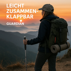 Ausziehbarer Schlagstock – faltbarer Wanderstock mit rutschfestem Griff, Selbstverteidigung Kampfstock