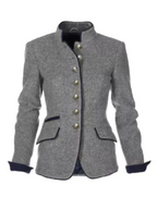 Women's Vintage Buttoned Winter Jacket | Tailored Fit, High Collar & Ideal for Cold Weather Outfits