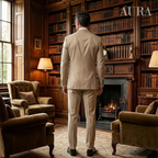 Men's Tailored Slim Fit Three-Piece Suit | Single-Breasted Jacket & Waistcoat for Business, Weddings & Formal Events