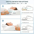 Orthopädisches Kissen Testsieger – Ergonomisches Schmetterlingskissen für erholsamen Schlaf, 37×62 cm