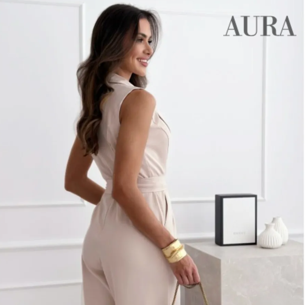 Women’s Tailored Wrap Jumpsuit | Wide Leg Design for Business, Formal & Smart-Casual Occasions