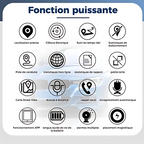 Tracker GPS voiture sans abonnement discret et magnétique, localisateur GPS pour voiture type airtag