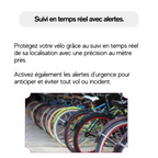 Traceur pour vélo compact et aimanté, GPS traceur vélo précis avec gps tag bike et suivi en temps réel