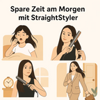 2-in-1 Föhn Glätteisen – Air Straight Dupe für glattes Haar und einfaches Styling