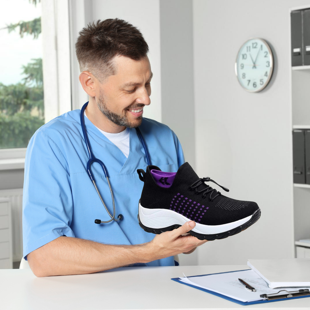 Ergonomic Pain Relief Shoes for Women | Breathable, Wide Toe Box & Ideal for Everyday Comfort and Mobility