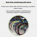GPS BikeTracker | Ultra Preciso, Senza Abbonamento e Resistente all’Acqua per Biciclette, Auto e Motociclette