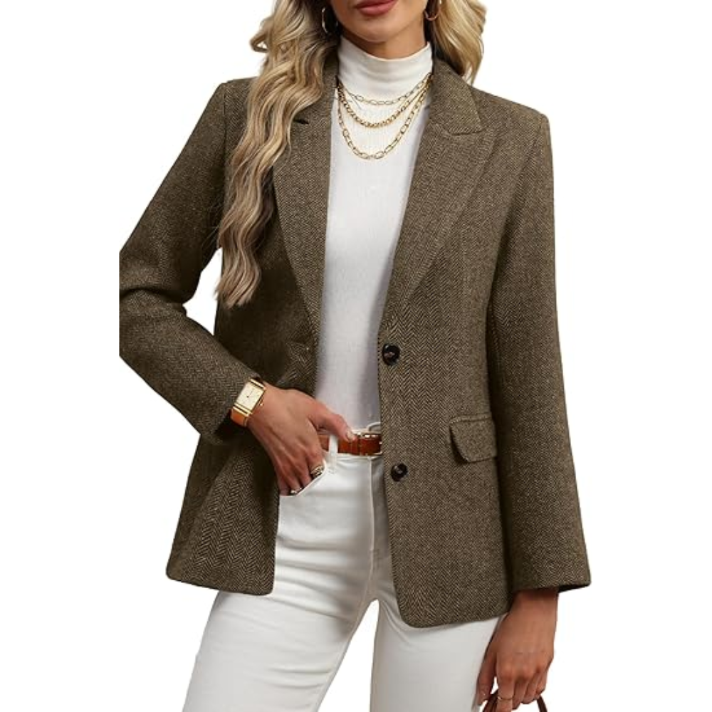 Tweed Blazer For Women - Winter Blazer