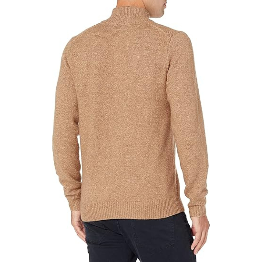 Mens Half Zip Sweater - V-Neck Knit | Smart Casual Lightweight Jumper