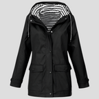 Women’s Waterproof & Windproof Hooded Jacket | Lightweight, Adjustable Fit & Ideal for Spring, Autumn & Mild Winter Weather