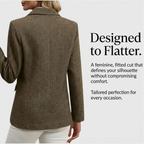 Tweed Blazer For Women - Winter Blazer