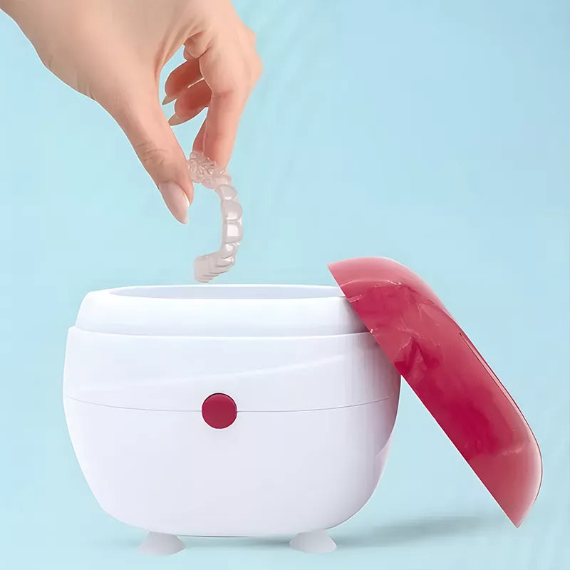 Boîte de nettoyage automatique pour prothèse – nettoyant gouttière et appareil dentaire efficace