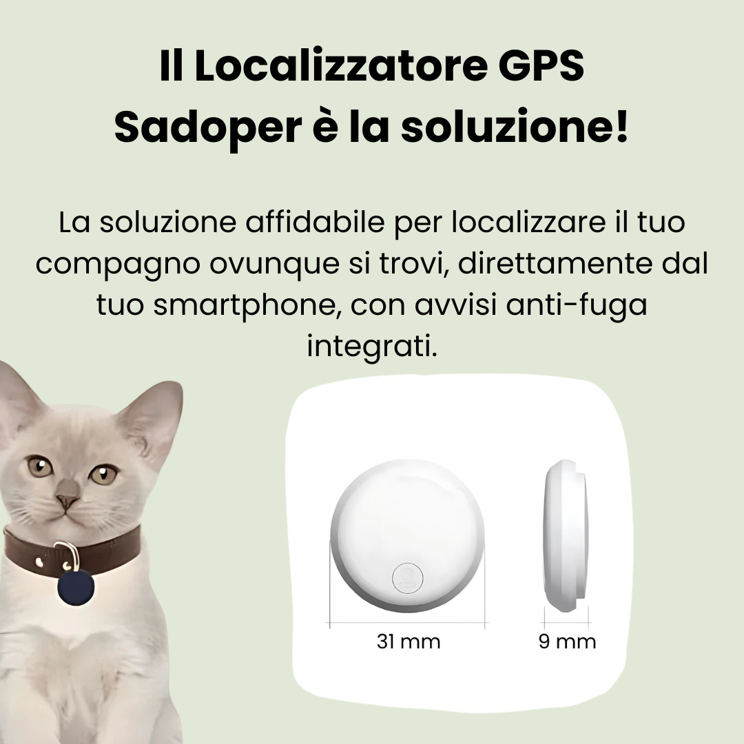 GPS per Gatti – Senza Abbonamento | Tracciamento in Tempo Reale