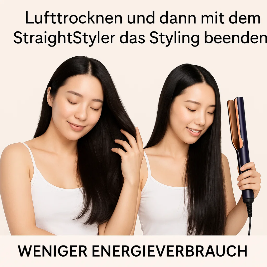 2-in-1 Föhn Glätteisen – Air Straight Dupe für glattes Haar und einfaches Styling