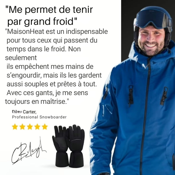 Wasserdichte beheizte Handschuhe für den Winter – langanhaltende Wärme und Touchscreen