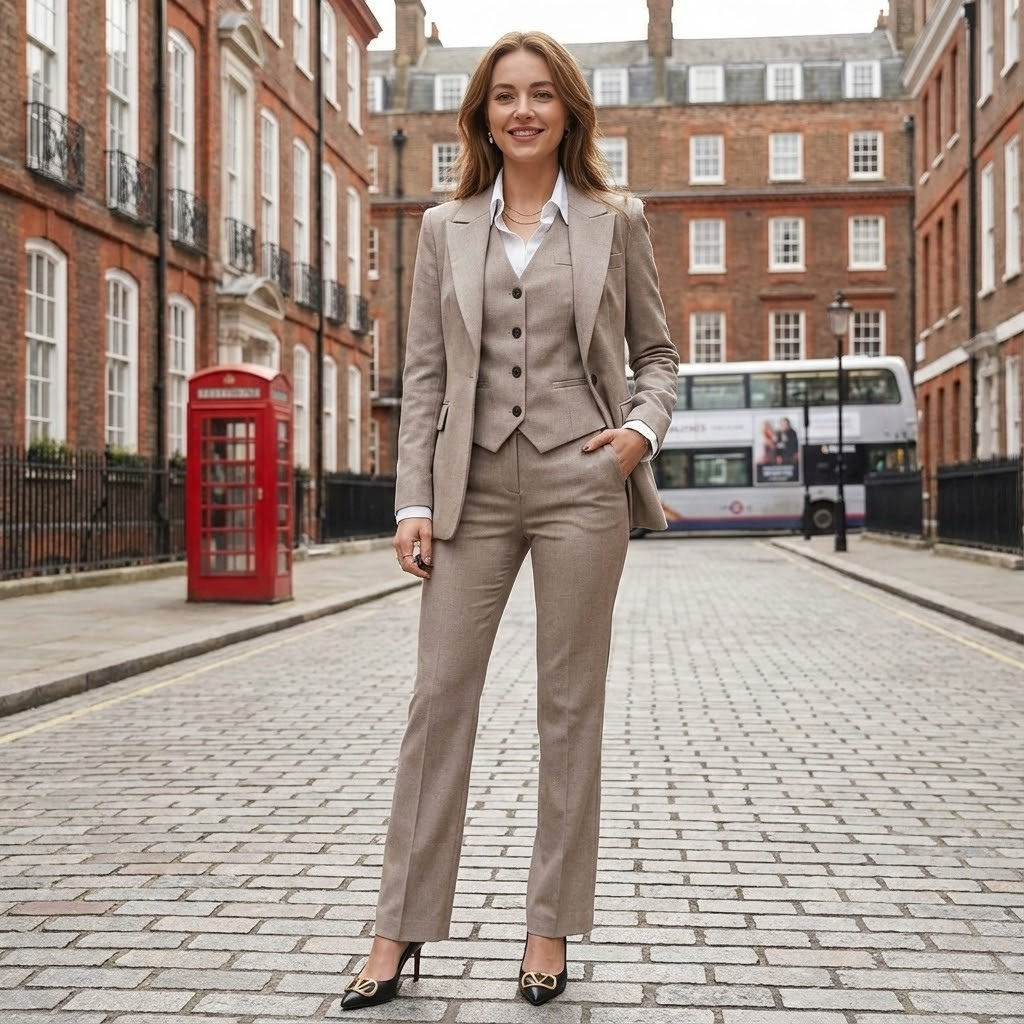 Women’s Tailored 3-Piece Suit Set | Versatile, All-Season Outfit for Work, Business Meetings & Evening Events