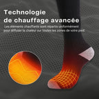 Wiederaufladbare Heizsocken – einstellbare Wärme, Komfort und Schutz gegen Kälte im Winter – waschbare und wasserdichte Heizsohlen