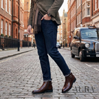 Men’s Classic Chelsea Boots | Side Zipper, Cushioned Support & Ideal for Smart Casual and Everyday Wear