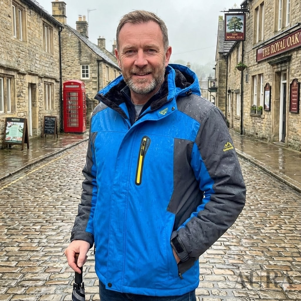 Mens Warm Waterproof Jacket - Insulated, Waterproof & All-Weather Ready