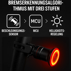 Fahrrad LED Rücklicht – intelligentes LED Rücklicht Fahrrad mit Bremslicht für mehr Sicherheit
