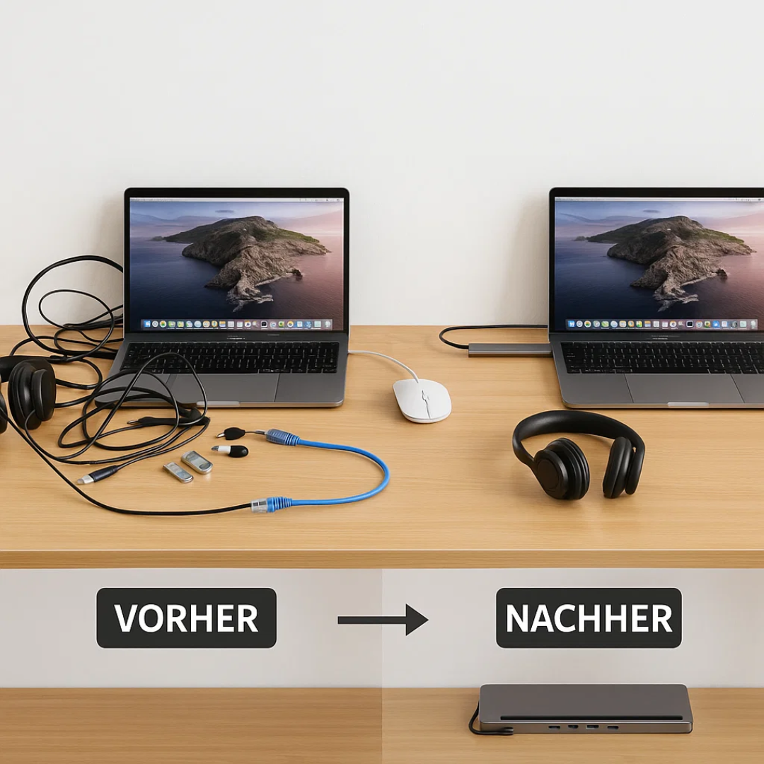 11-in-1 Laptop Dockingstation – Dock für MacBook Pro kompatibel mit i-Tec Zubehör