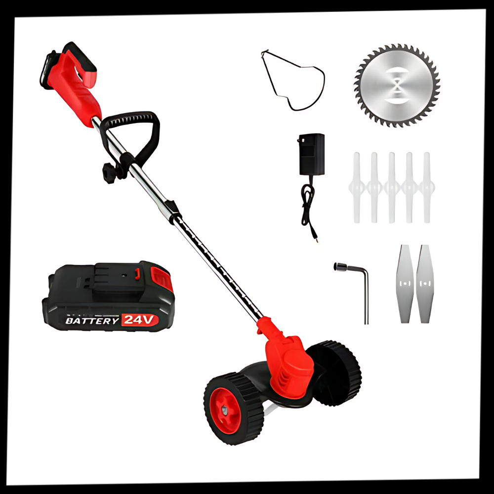 Coupe-bordures électrique sans fil 3 en 1 – coupe-herbe à batterie pour entretien jardin cocoon