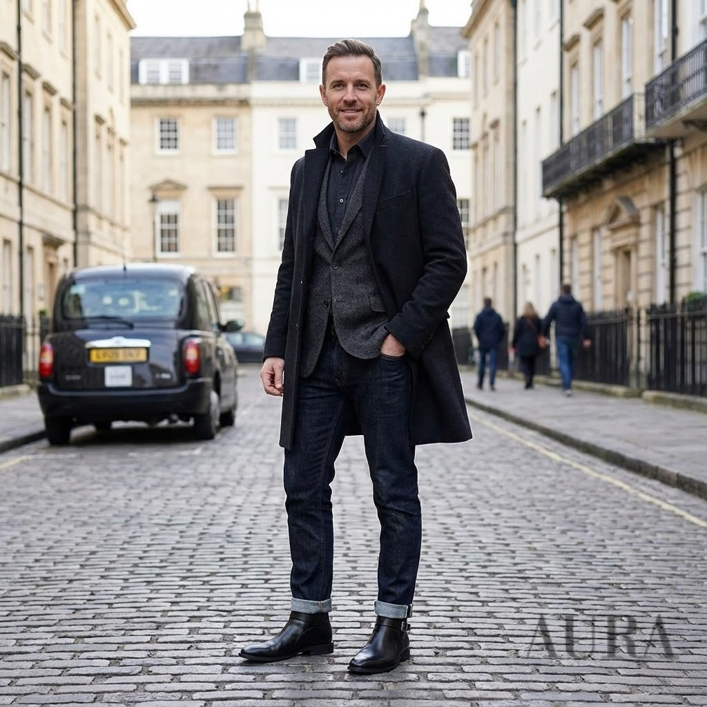 Men’s Classic Chelsea Boots | Side Zipper, Cushioned Support & Ideal for Smart Casual and Everyday Wear