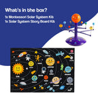 Set Sistema Solare Montessori – Kit Educativo | Gioco Scienza Bambini