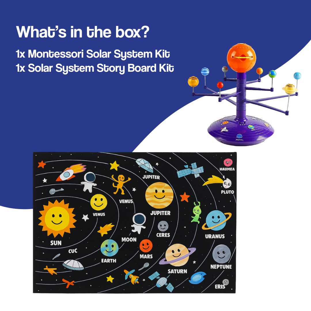 Set Sistema Solare Montessori – Kit Educativo | Gioco Scienza Bambini