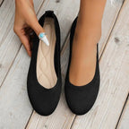 Ergonomic Pain-Relieving Ballerina Flats | Non-Slip, Breathable & Ideal for Foot Health and Everyday Wear