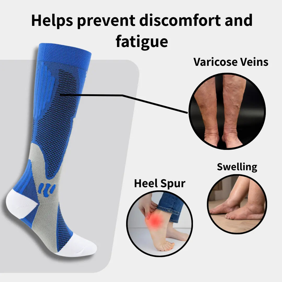 -High Compression Socks | Anti Fatigue Pain Relief Compression Stockings Fit For Sport Socks