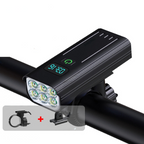 Fahrradlampe LED vorne – 5000 Lumen Fahrradstrahler mit 12 LEDs & USB-C Akku 10000mAh