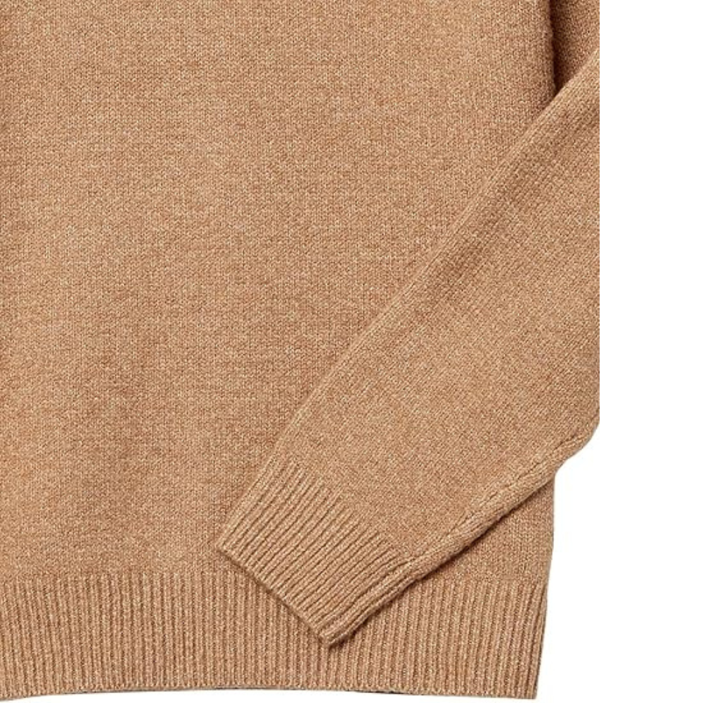 Mens Half Zip Sweater - V-Neck Knit | Smart Casual Lightweight Jumper