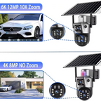 Solar Kamera – 4K Überwachungskamera außen mit Solarpanel, kabellose Überwachungskamera Solar Testsieger