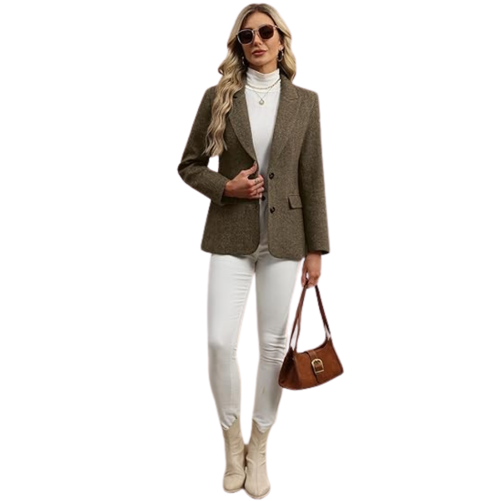 Tweed Blazer For Women - Winter Blazer