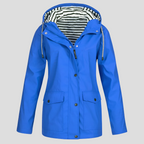 Women’s Waterproof & Windproof Hooded Jacket | Lightweight, Adjustable Fit & Ideal for Spring, Autumn & Mild Winter Weather