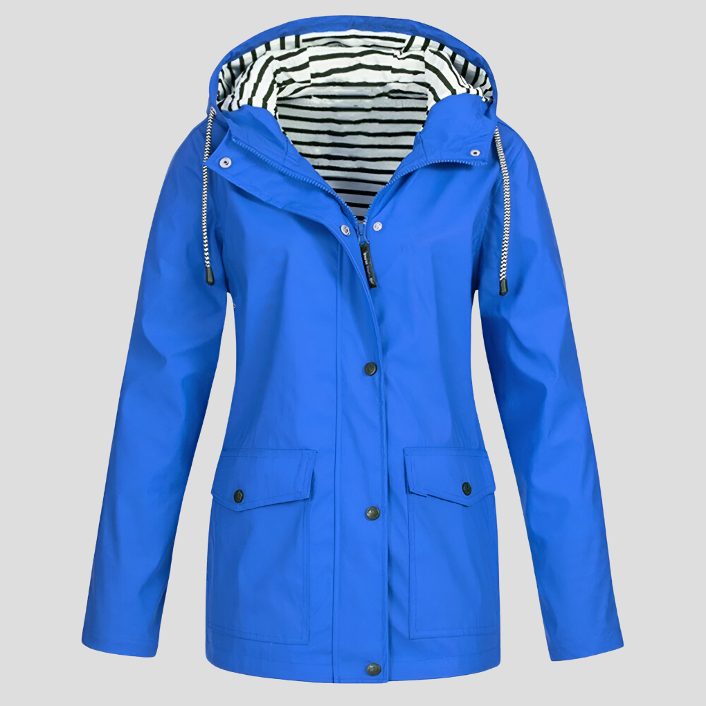 Women’s Waterproof & Windproof Hooded Jacket | Lightweight, Adjustable Fit & Ideal for Spring, Autumn & Mild Winter Weather
