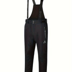 Herren Thermo-Skihose wasserdicht – Mit abnehmbaren Hosenträgern für Wintersport und Outdoor