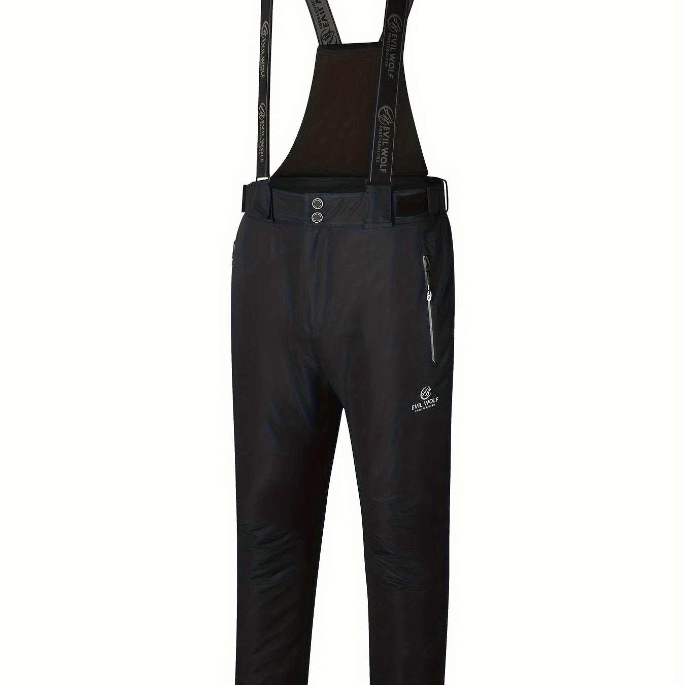 Herren Thermo-Skihose wasserdicht – Mit abnehmbaren Hosenträgern für Wintersport und Outdoor
