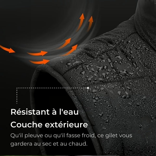 Leichtes, wasserdichtes Heizweste – elektrische Heizjacke mit 3 Heizstufen für den Außenbereich