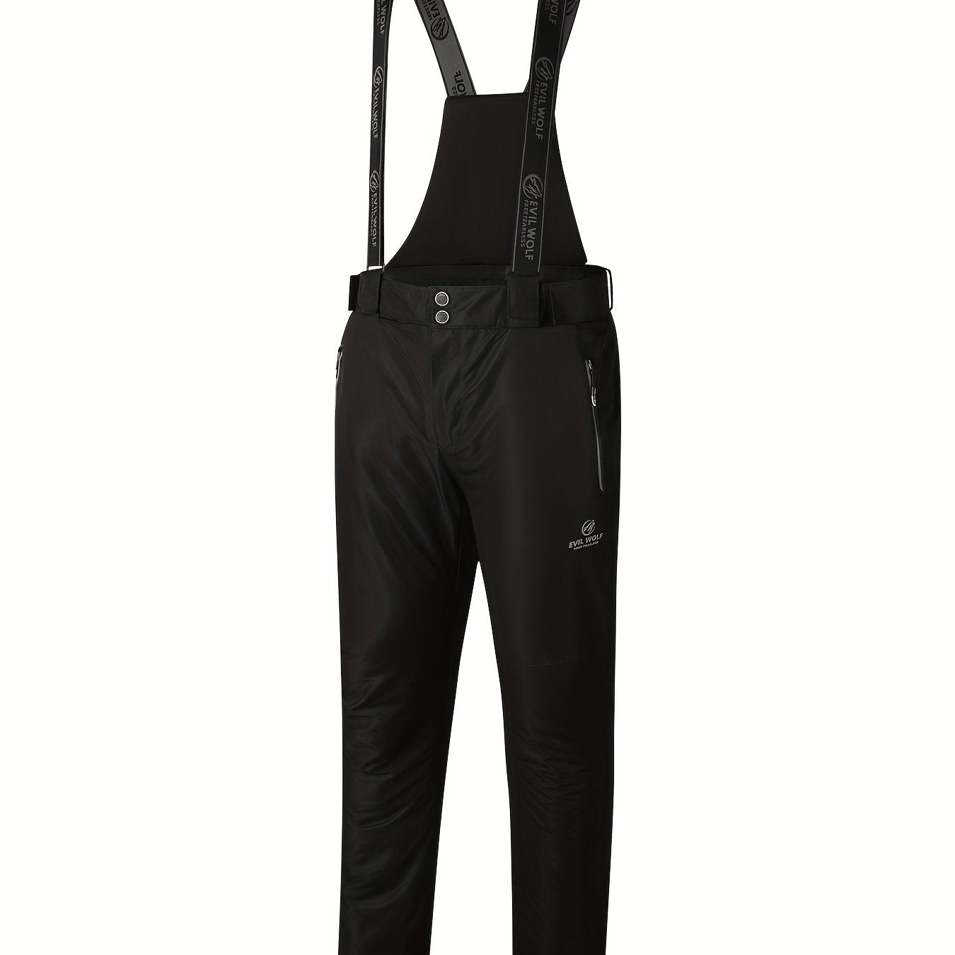 Herren Thermo-Skihose wasserdicht – Mit abnehmbaren Hosenträgern für Wintersport und Outdoor